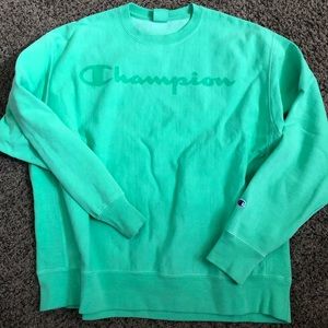 Mint green Champion Crewneck - never worn!